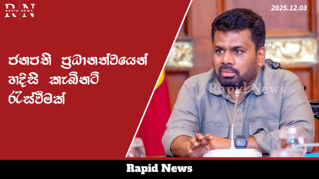 ජනපති ප්රධානත්වයෙන් හදිසි කැබිනට් රැස්වීමක් 4 template 4